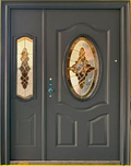 Steel Security Door S3001 - Grey - 48 x 82 - Left Hand