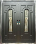Steel Security Door 3019 - Black - 60 x 82 - Left Hand