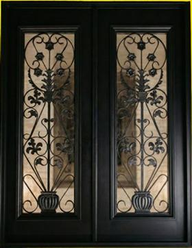 Steel Security Door S3006 - Black - 60 x 82 - Right Hand