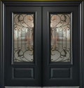 Steel Security Door S3012 - Black - 60 x 82 - Right Hand