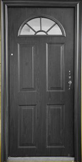Steel Security Door S3032 - Black - 38 x 82 - Left Hand
