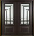 Steel Security Door 3011 - Black - 60 x 82 - Right Hand